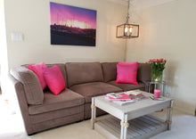 Load image into Gallery viewer, Saturated Pink Sunrise In The Marina Canvas Print | Dock of the Bay Design