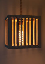 Load image into Gallery viewer, The Slatted Beach Basket Hanging Pendant | Dock of the Bay Design