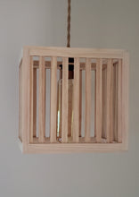 Load image into Gallery viewer, The Slatted Beach Basket Hanging Pendant | Dock of the Bay Design